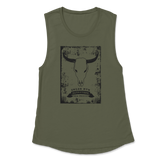 Women’s Desert Skull Jersey Muscle Tank