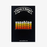 Espi Lane - Sunshine 70s Style Retro Decal Vinyl Sticker